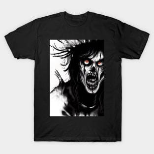 RED EYED CREEPY HALLOWEEN ZOMBIE T-Shirt